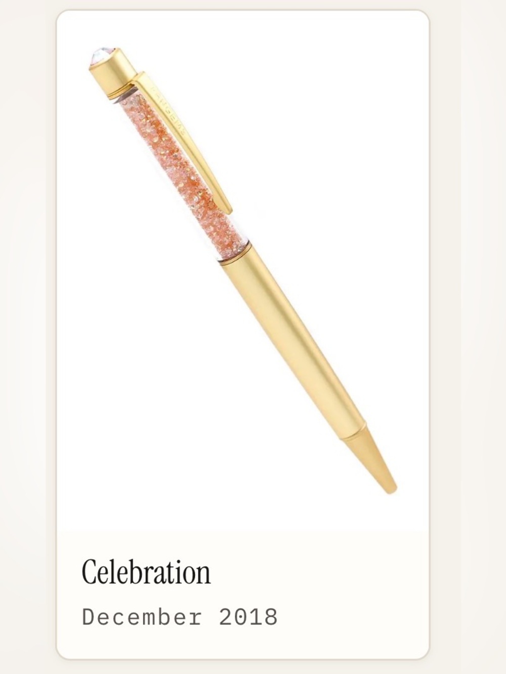 Pengems Crystal Celebration Pen - NWT